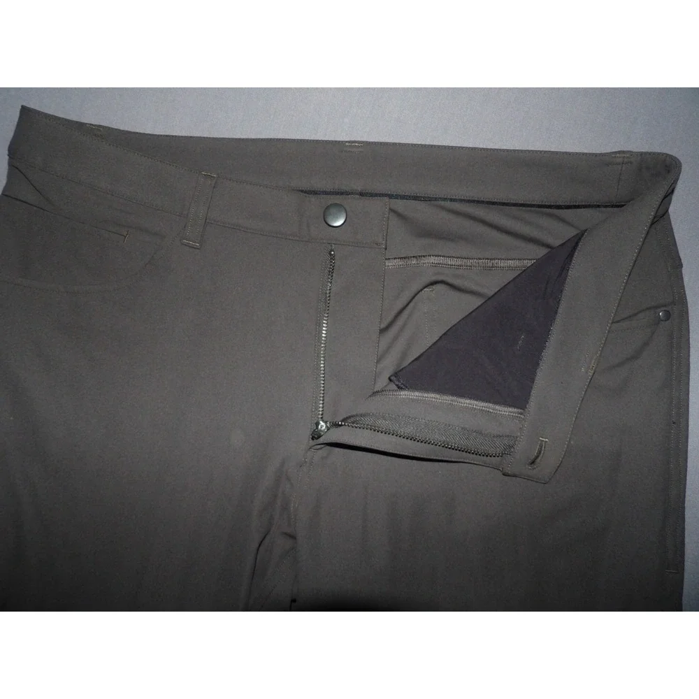 Lululemon Dark Gray Stretch ABC Performance Chino Pants Men's 36 X 28